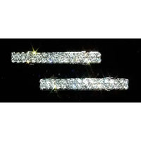 Crystal Rhinestone Barettes - Pair of Two