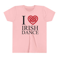 I Heart Irish Dance Youth Short Sleeve Tee Shirt