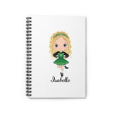 Personalized Irish Dance Spiral Notebook/Journal- Illustrated Girls - You choose image and name