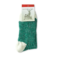 Fia Irish Socks - Women's and Men's Sizes, Choice of Colors in "Top Heel Toe" Style - Wool/Acrylic Blend