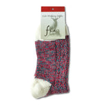 Fia Irish Socks - Women's and Men's Sizes, Choice of Colors in "Top Heel Toe" Style - Wool/Acrylic Blend