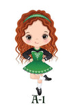 Personalized Irish Dance Water Bottle or Tumbler- Illustrated Girls - You choose image and name