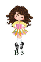 Personalized Irish Dance Water Bottle or Tumbler - Illustrated Girls - You choose image and name