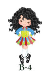 Personalized Irish Dance Water Bottle or Tumbler- Illustrated Girls - You choose image and name