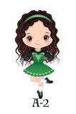 Personalized Irish Dance Water Bottle or Tumbler - Illustrated Girls - You choose image and name