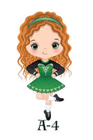 Personalized Irish Dance Water Bottle or Tumbler- Illustrated Girls - You choose image and name