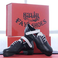 NEW Gavin by Fays Irish Dance Jig Shoes with White Straps